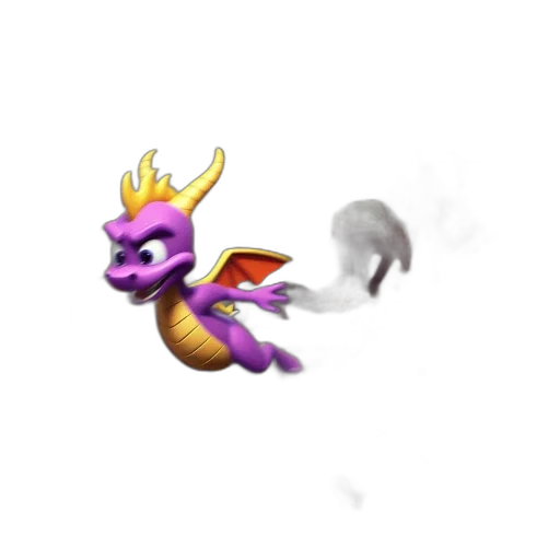 dragon, crown, staff, creature transparent PNG cut-out