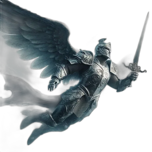sword, dragon, weapon, fantasy art transparent PNG cut-out