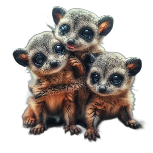 animal, photorealistic, oil painting, watercolor transparent PNG cut-out