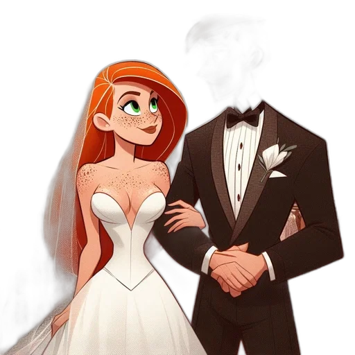 dress, cartoon, concept art, watercolor transparent PNG cut-out