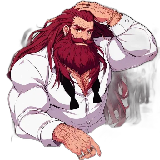 hair, concept art, pixel art, fantasy art transparent PNG cut-out