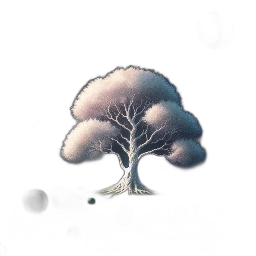 tree, crown, umbrella, staff transparent PNG cut-out