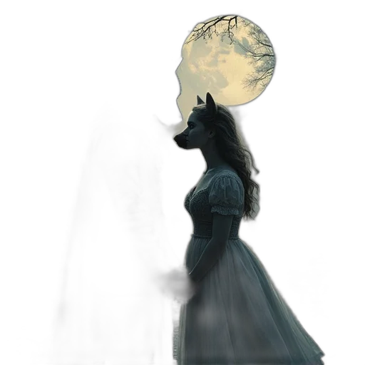 dress, mask, crown, face transparent PNG cut-out