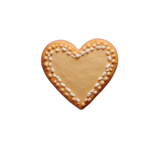 food, jewelry, 3d render, heart transparent PNG cut-out