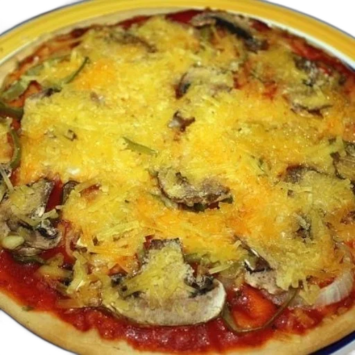 food, photorealistic, homemade, pizza transparent PNG cut-out
