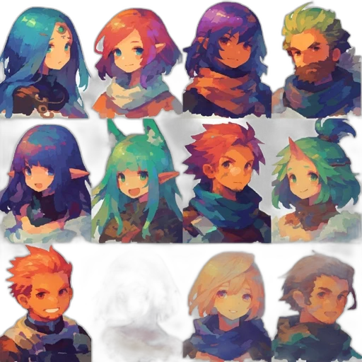 mask, pixel art, concept art, fantasy art transparent PNG cut-out