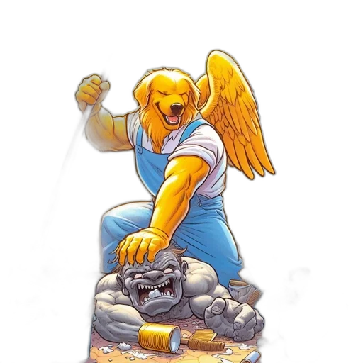 comic book art, concept art, pixel art, fantasy art transparent PNG cut-out