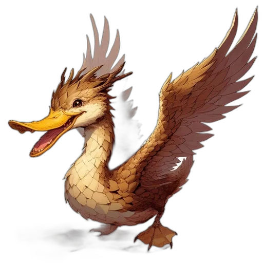 dragon, animal, creature, staff transparent PNG cut-out
