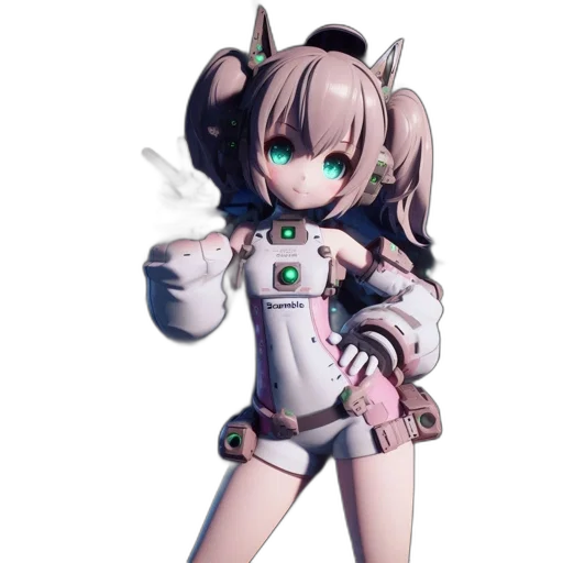 robot, weapon, staff, creature transparent PNG cut-out