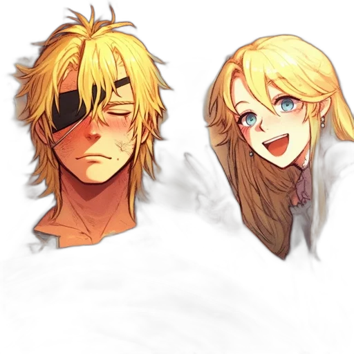 mask, face, anime, pixel art transparent PNG cut-out