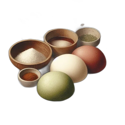 food, jewelry, 3d render, earth tones transparent PNG cut-out