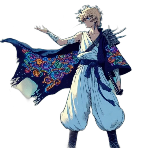 dragon, dress, sword, concept art transparent PNG cut-out