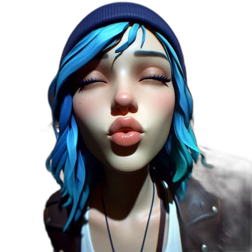 face, photorealistic, 3d render, concept art transparent PNG cut-out