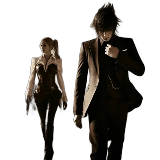 jacket, staff, concept art, 3d render transparent PNG cut-out