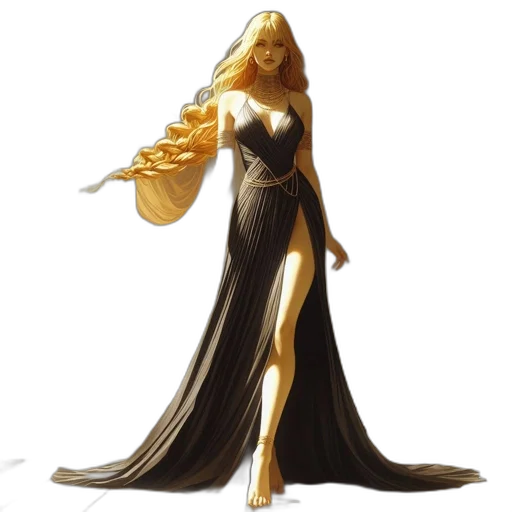 dress, crown, concept art, fantasy art transparent PNG cut-out