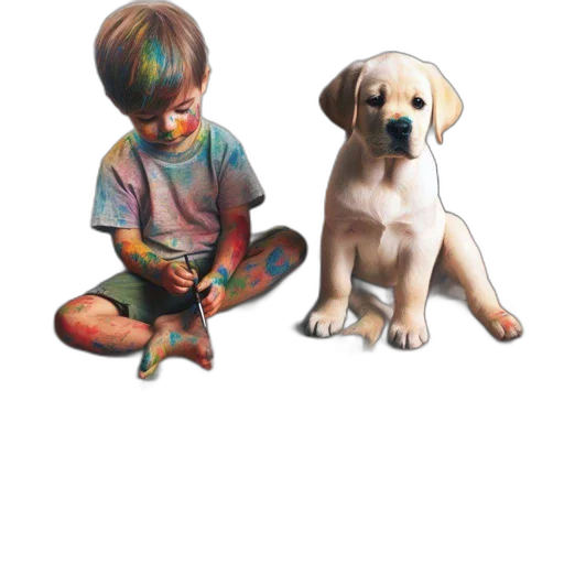 animal, pixel art, watercolor, oil painting transparent PNG cut-out