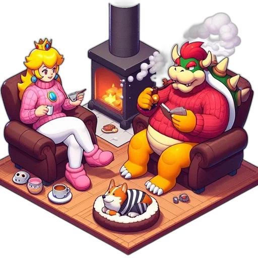 furniture, food, pixel art, concept art transparent PNG cut-out