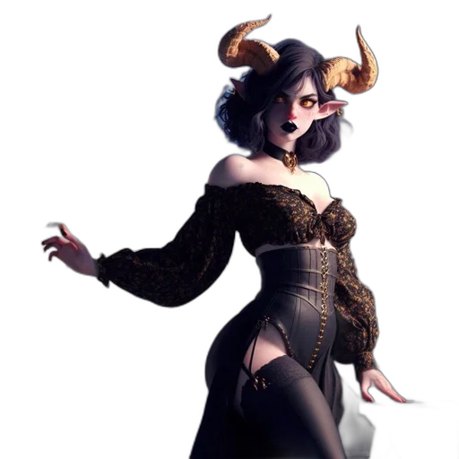dress, concept art, fantasy art, 3d render transparent PNG cut-out