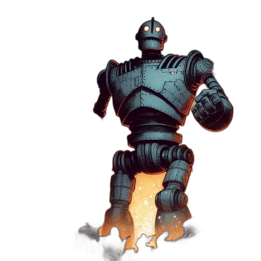 robot, weapon, concept art, 3d render transparent PNG cut-out