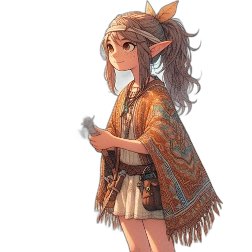staff, dress, hat, crown transparent PNG cut-out