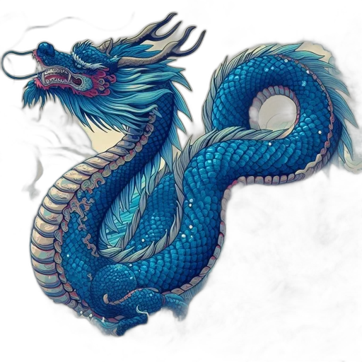 dragon, staff, creature, fantasy art transparent PNG cut-out