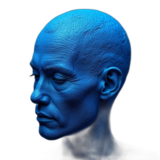 face, mask, robot, hair transparent PNG cut-out