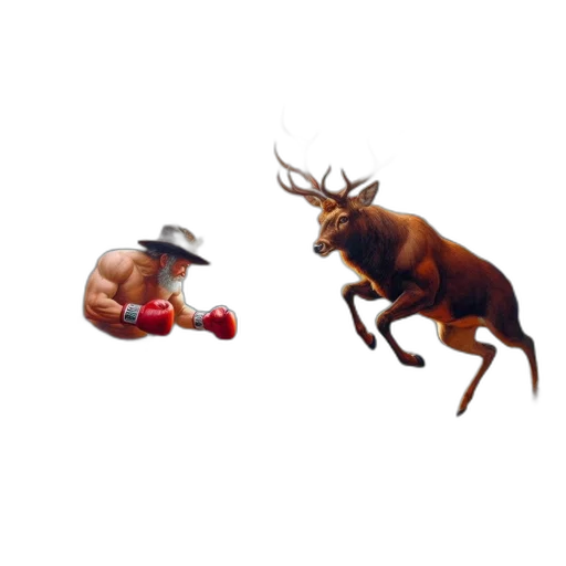 animal, pixel art, concept art, 3d render transparent PNG cut-out