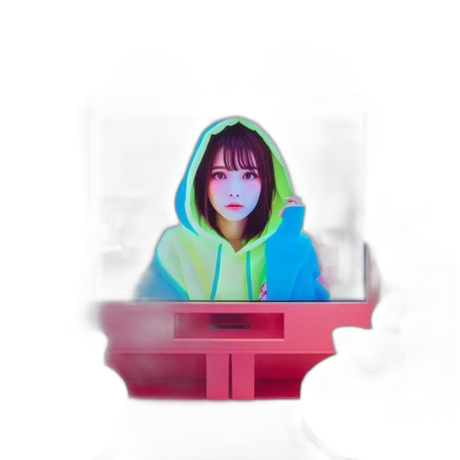 jacket, face, robot, creature transparent PNG cut-out