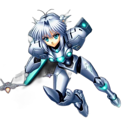 robot, weapon, staff, jacket transparent PNG cut-out