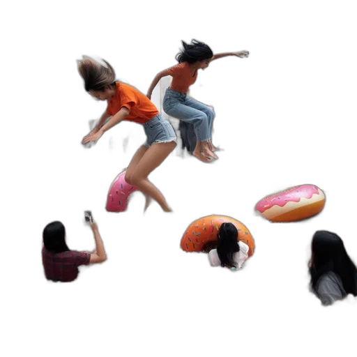 shoes, food, hair, hat transparent PNG cut-out