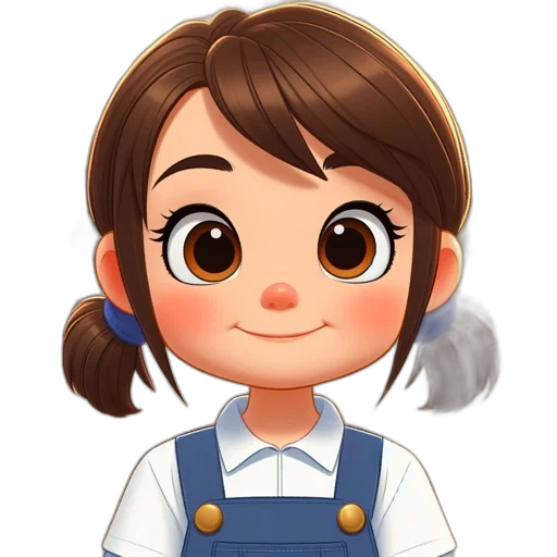 staff, face, cartoon, anime transparent PNG cut-out