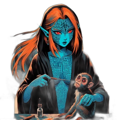 mask, jewelry, concept art, comic book art transparent PNG cut-out