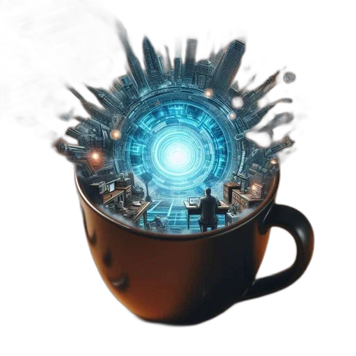 robot, staff, weapon, crown transparent PNG cut-out