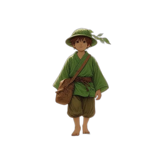 staff, hat, umbrella, concept art transparent PNG cut-out