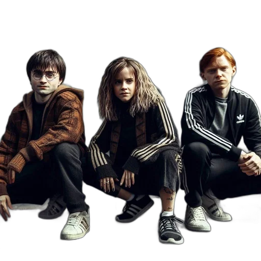 jacket, hair, shoes, concept art transparent PNG cut-out
