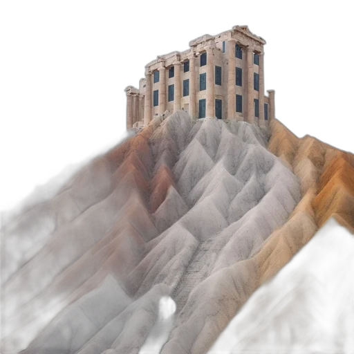 building, hair, concept art, 3d render transparent PNG cut-out