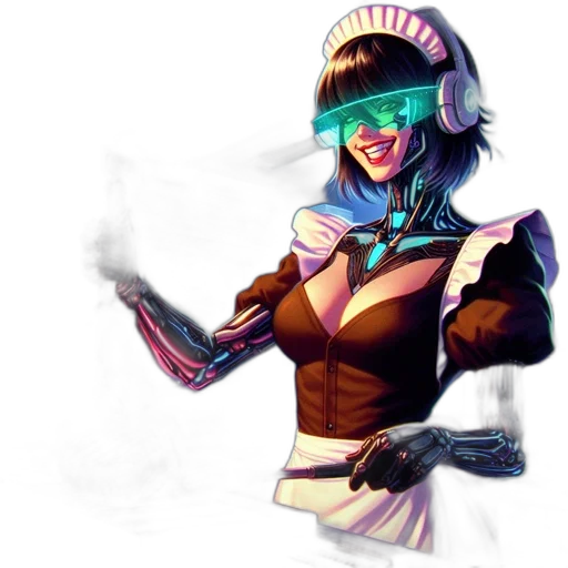 staff, hat, robot, mask transparent PNG cut-out