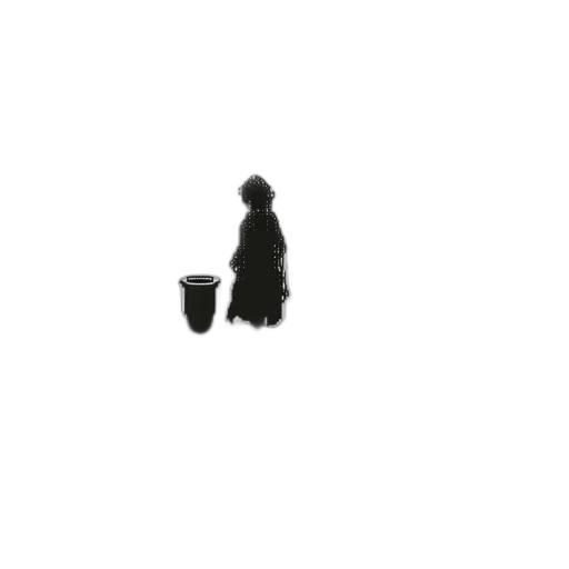 robot, bottle, hat, creature transparent PNG cut-out