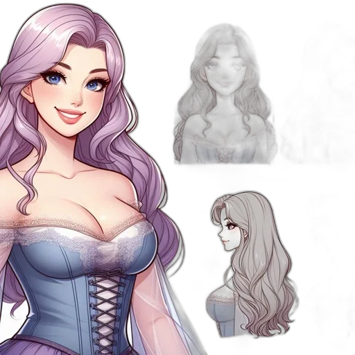 dress, fantasy art, concept art, pixel art transparent PNG cut-out