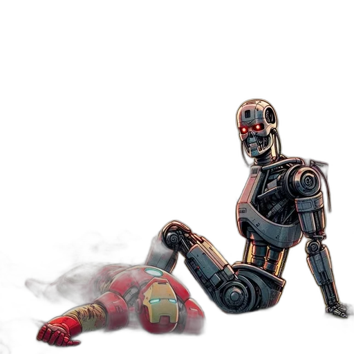 robot, weapon, concept art, comic book art transparent PNG cut-out