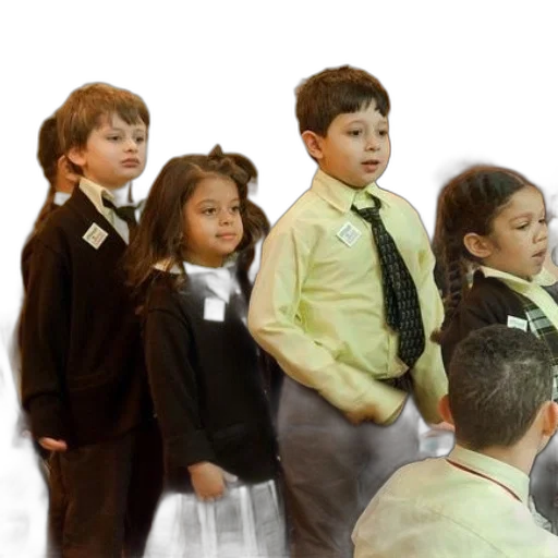 photorealistic, 3d render, group, children transparent PNG cut-out