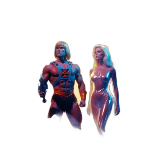 comic book art, concept art, 3d render, pixel art transparent PNG cut-out
