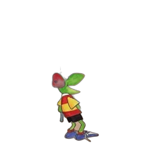 creature, robot, staff, hat transparent PNG cut-out