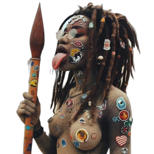 staff, mask, jewelry, weapon transparent PNG cut-out