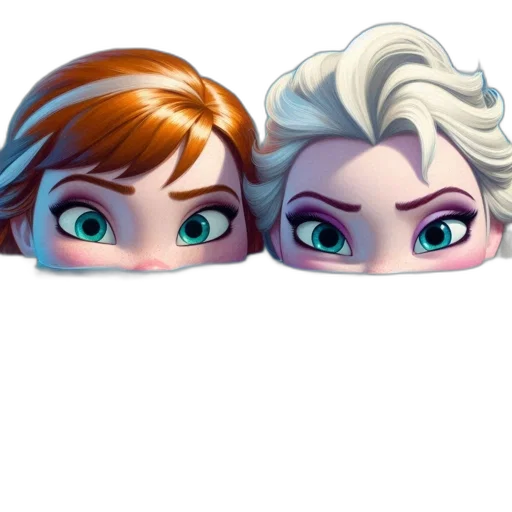 face, crown, concept art, 3d render transparent PNG cut-out