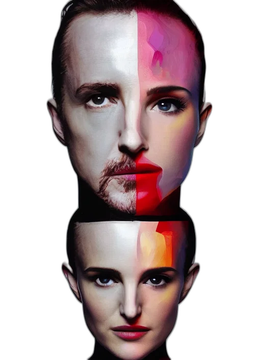 face, mask, crown, photorealistic transparent PNG cut-out