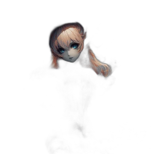 robot, creature, face, hair transparent PNG cut-out