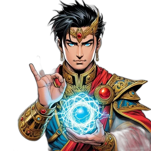 jewelry, staff, weapon, comic book art transparent PNG cut-out
