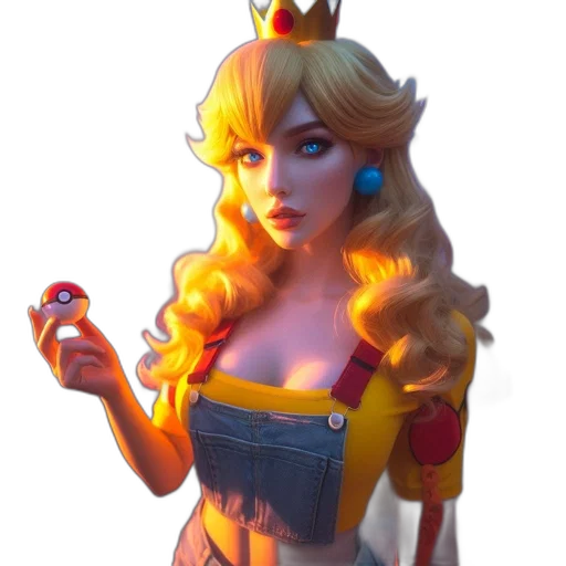 crown, dress, staff, weapon transparent PNG cut-out