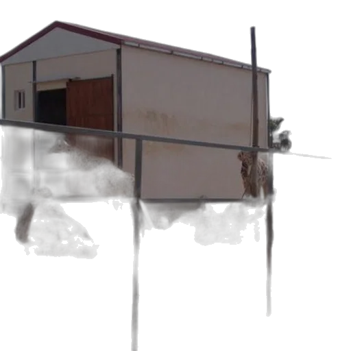 building, umbrella, robot, face transparent PNG cut-out